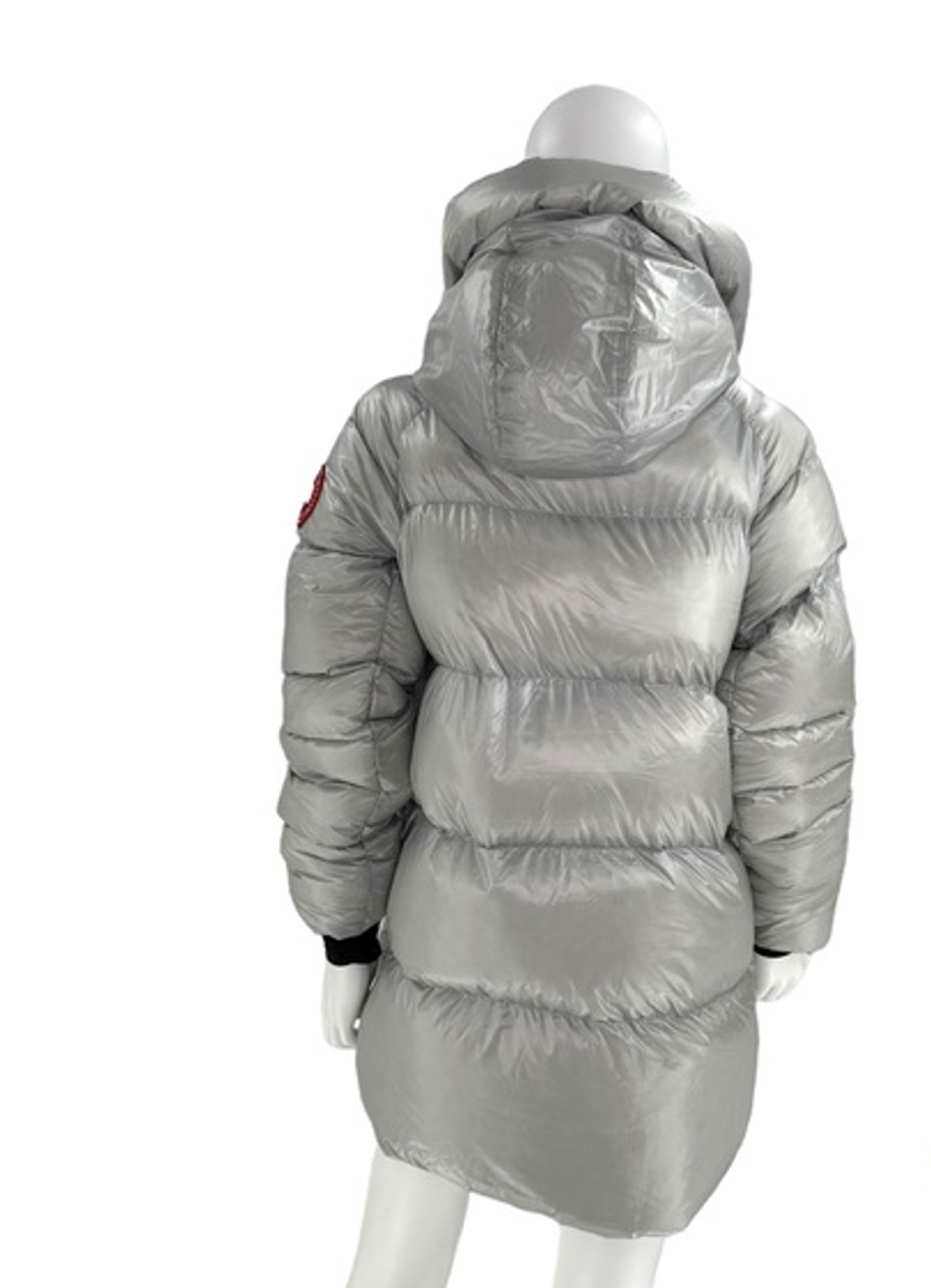 Canada Goose Silverbirch Cypress 750 Fill Puffer in Metallic Silver