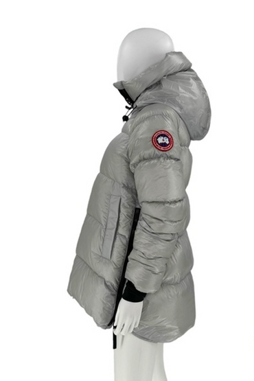 Canada Goose Silverbirch Cypress 750 Fill Puffer in Metallic Silver