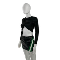 superdown Drew Twist Front Top in Black
