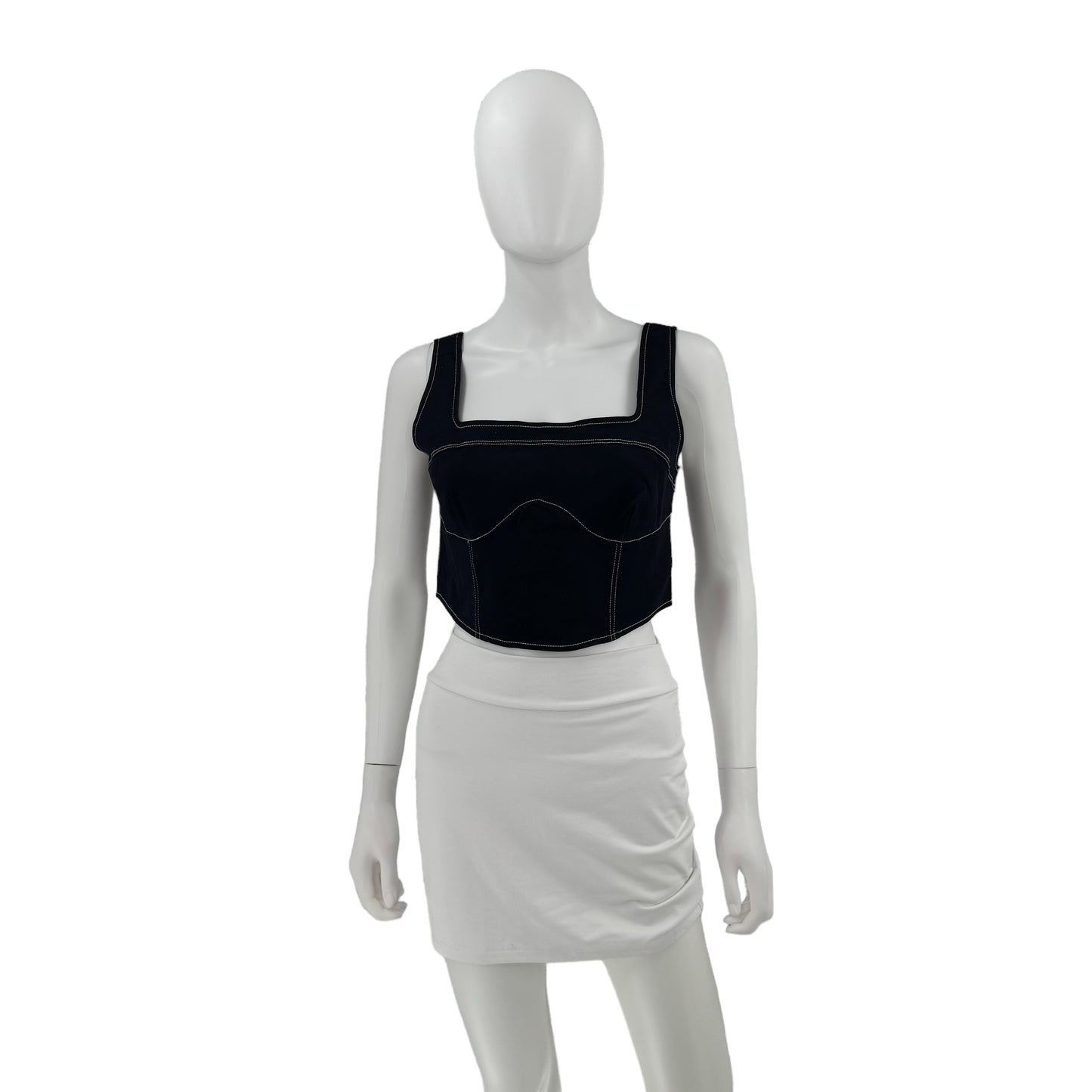 REMI x REVOLVE Yuval Corset Top in Denim Blue