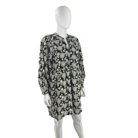 Hyacinth House Black & Ivory Eyelet Kathleen Long Sleeve Dress