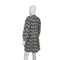 Hyacinth House Black & Ivory Eyelet Kathleen Long Sleeve Dress