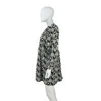Hyacinth House Black & Ivory Eyelet Kathleen Long Sleeve Dress