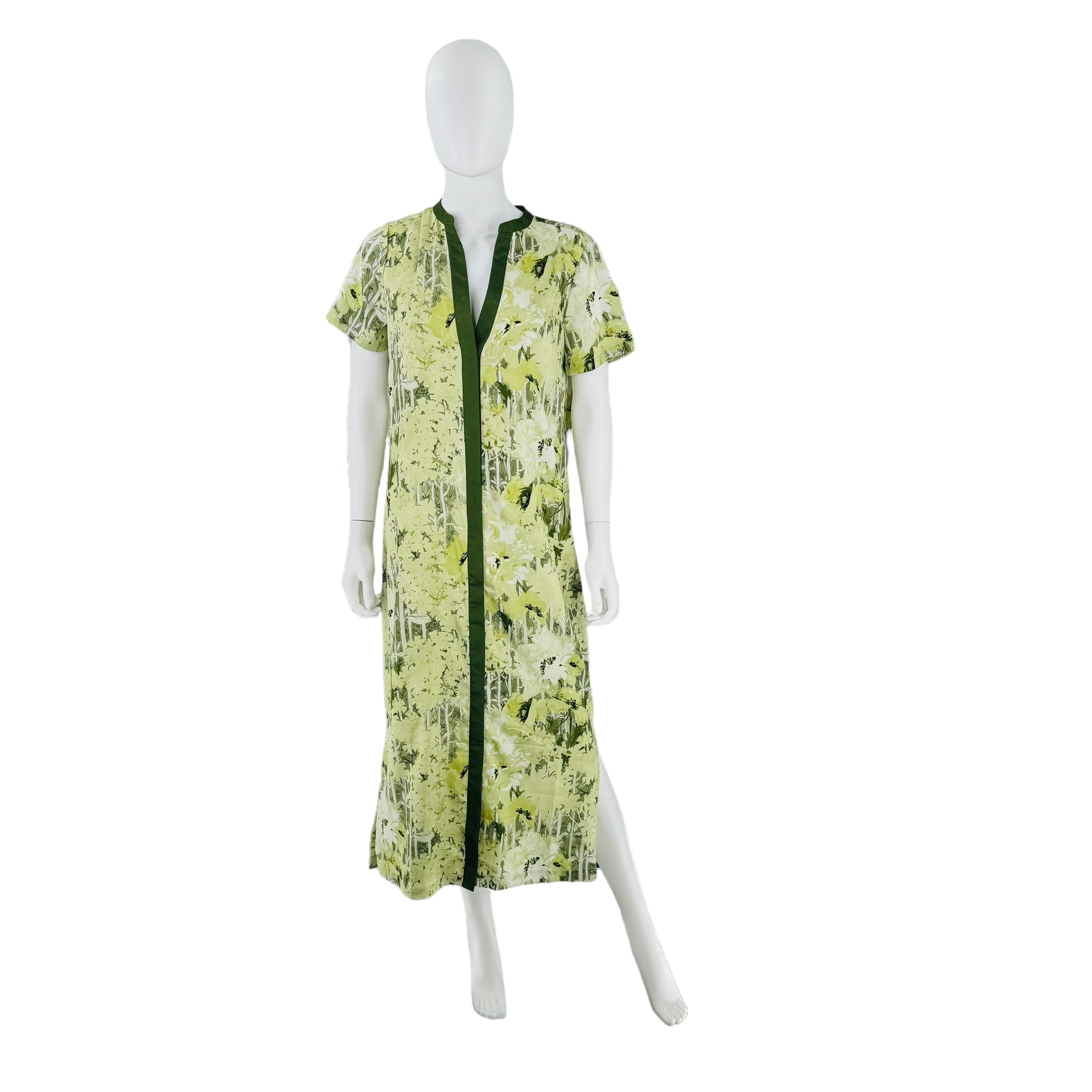 Tuckernuck Green Shady Grove Floral Camille Maxi Dress