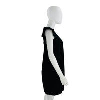 Pomander Place Black Camella Linen Blend Mini Dress