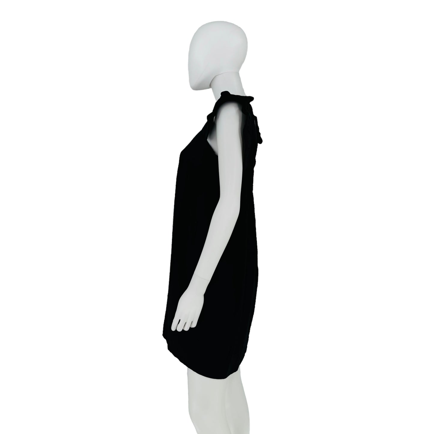 Pomander Place Black Camella Linen Blend Mini Dress