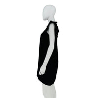 Pomander Place Black Camella Linen Blend Mini Dress