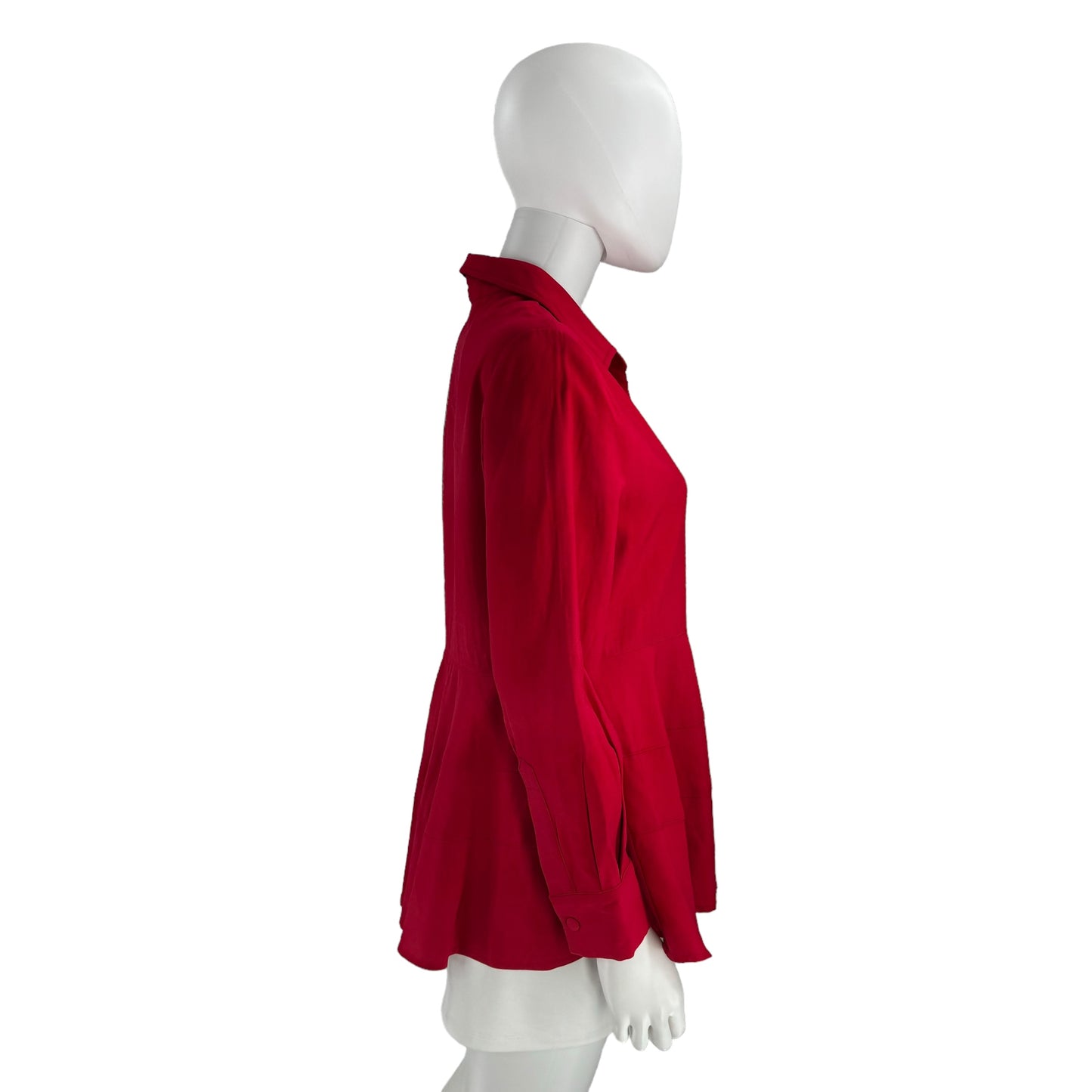 Pomander Place Ashlen Collared Peplum Blouse