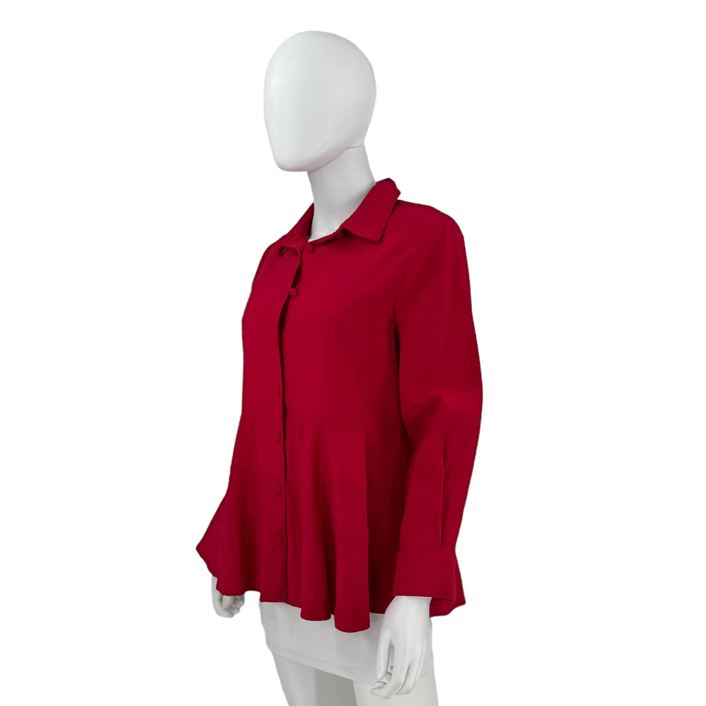Pomander Place Ashlen Collared Peplum Blouse