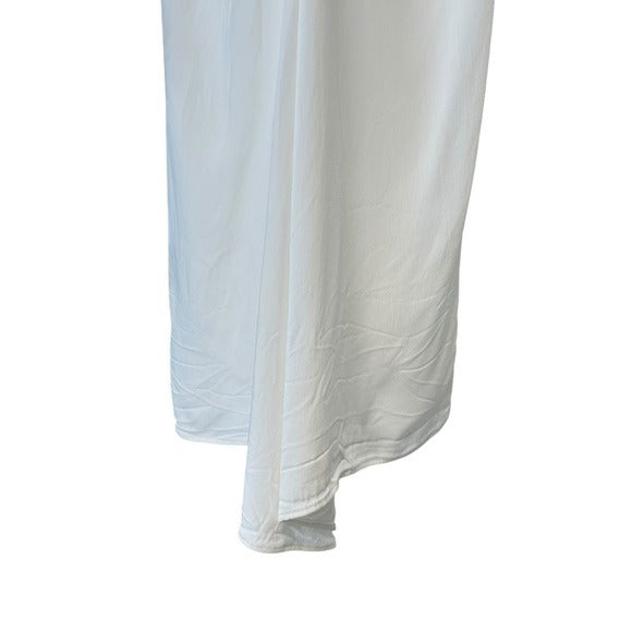 Christopher Esber Disconnect Ruched Ivory Halter Formal Maxi Dress Size 4
